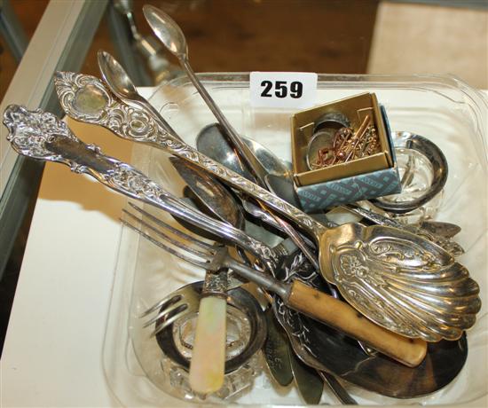 Cutlery, salts etc